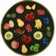 preview thumbnail 45 of 54, SAFAVIEH Handmade Chelsea Britny French Country Fruit Wool Rug 5'6" Round - Hunter Green - Round