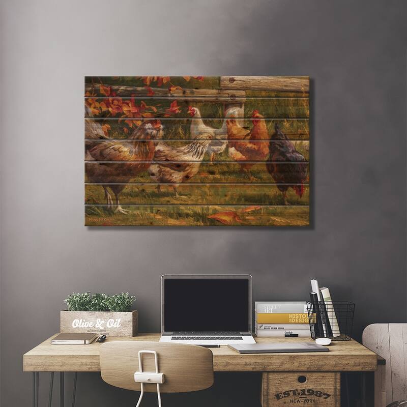 The Garden Club Print On Wood by Mark McKenna - Multi-Color