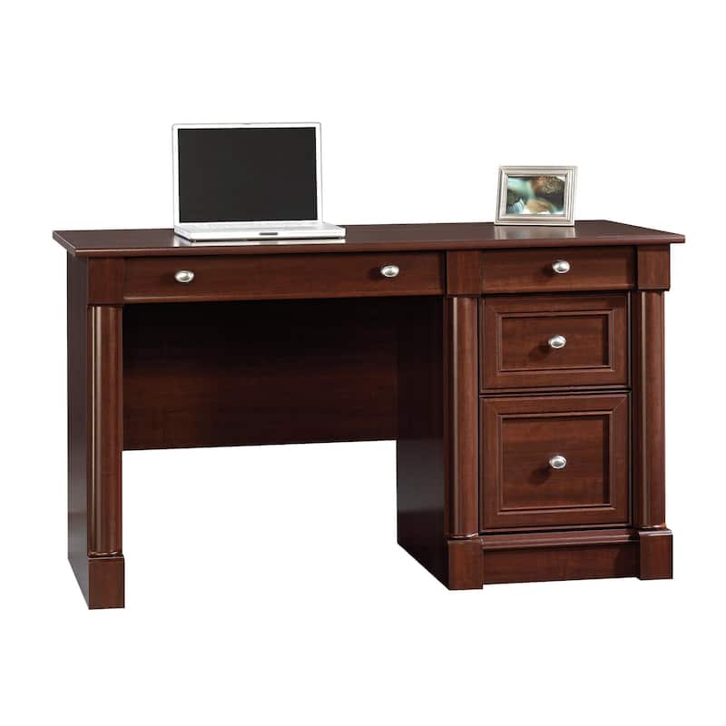 Computer Desk with Keyboard Tray - Modern Office Writing Table, 53" Wide