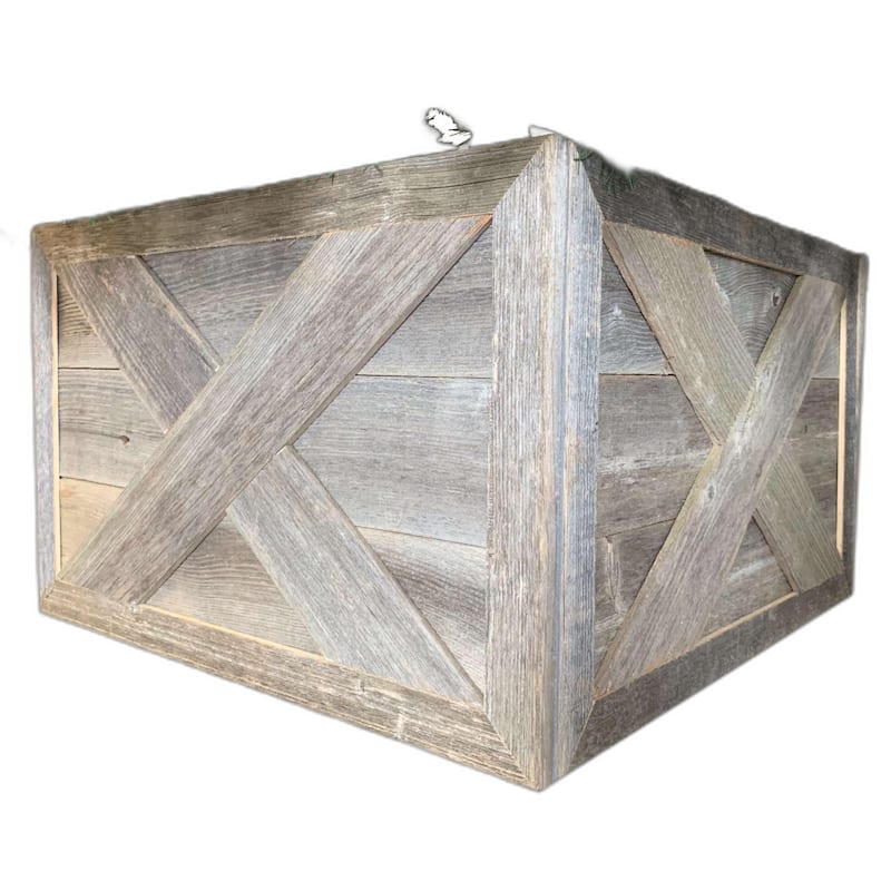 HomeRoots 23" Thick Weathered Gray Christmas Tree Collar - 23' X '14.5' X '3 - 23' X '14.5' X '3