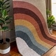 preview thumbnail 2 of 33, Mod-Tod Amelia Rainbow Print Shag Kids Area Rug