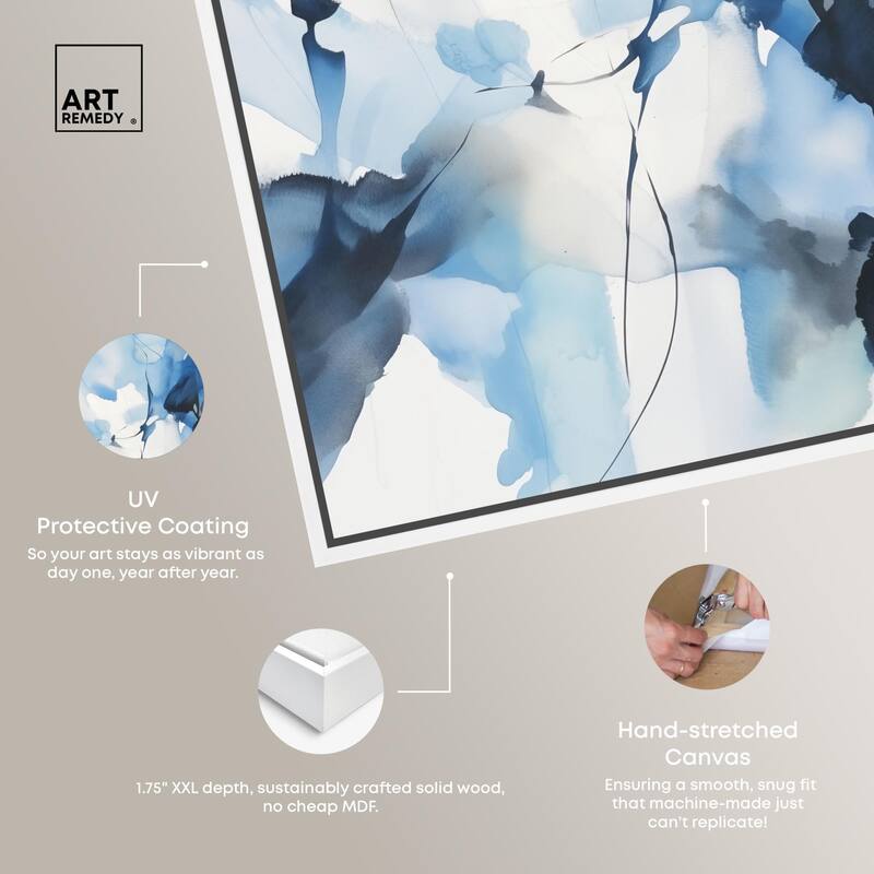 Fleur Bleue II Canvas by Art Remedy