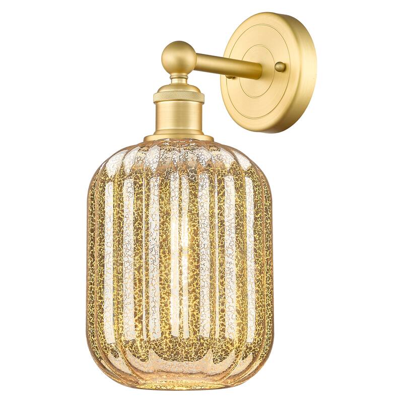 Innovations Lighting Endless Possibilities Edison - Preston - 1 Light 7" Jar Shade Sconce - Mercury/Satin Gold