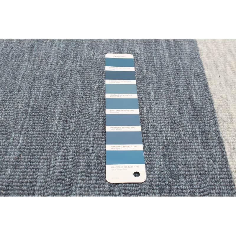 ECARPETGALLERY Hand Tufted Timeless Teal Wool Rug - 5'1 x 8'0