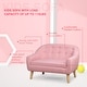 preview thumbnail 13 of 19, Qaba Kids Sofa Linen Fabric Wooden 2 Seat Armrest Children Chair Cozy