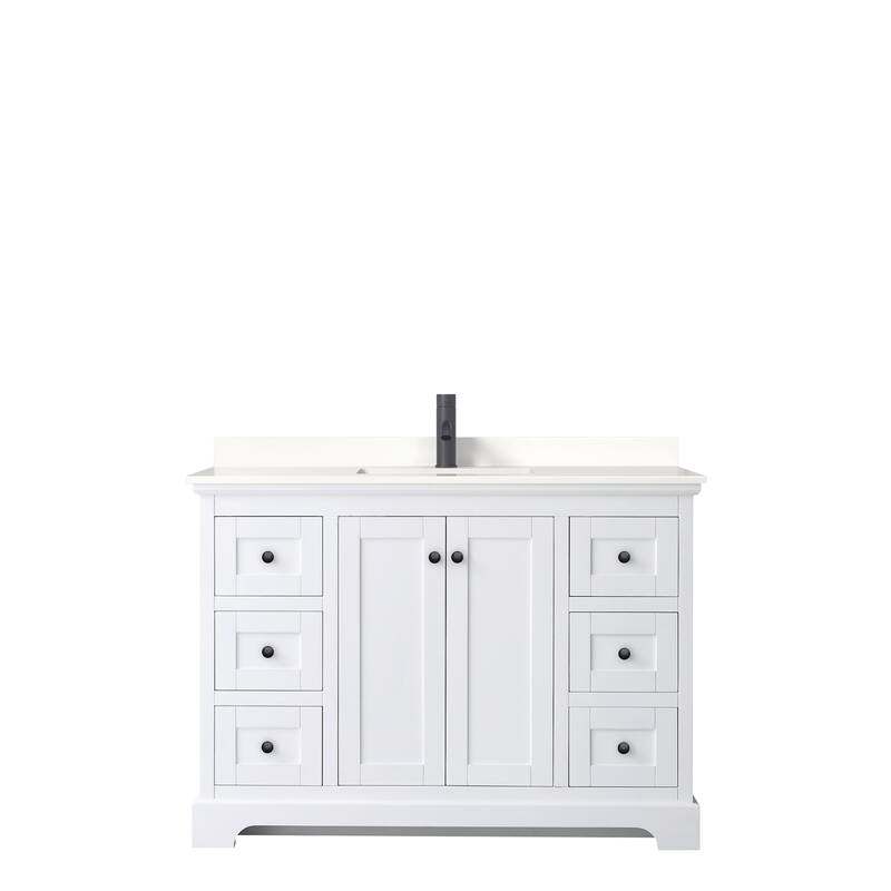 Avery 48-inch Single Vanity, Quartz Top