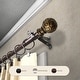 preview thumbnail 2 of 2, InStyleDesign Lux Adjustable Curtain Rod Set 120 to 170 inches - Cocoa