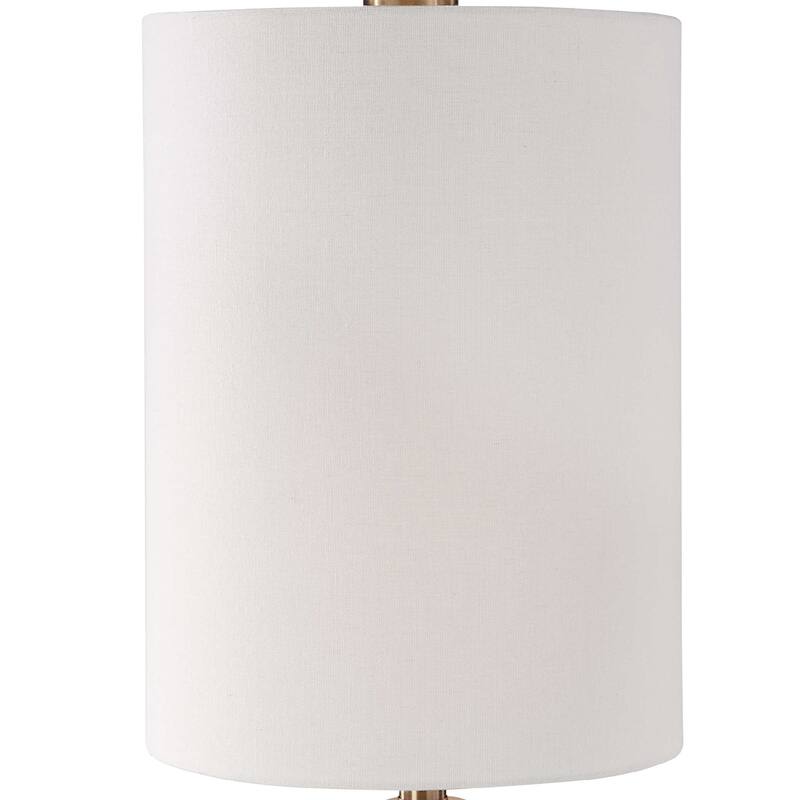 Crackled Ceramic Table Lamp - 30" - Gray and White
