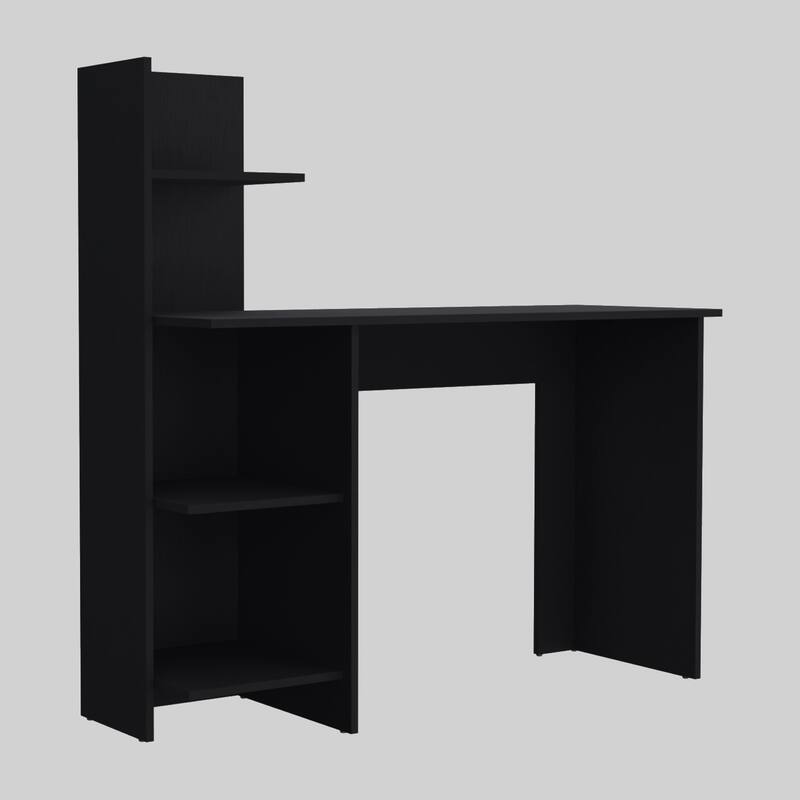 47-Inch Computer Desk with Open Shelves for Home Office Use