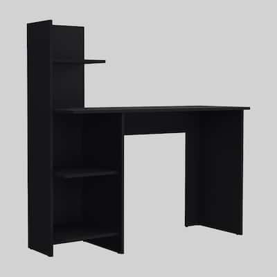 47-Inch Computer Desk with Open Shelves for Home Office Use