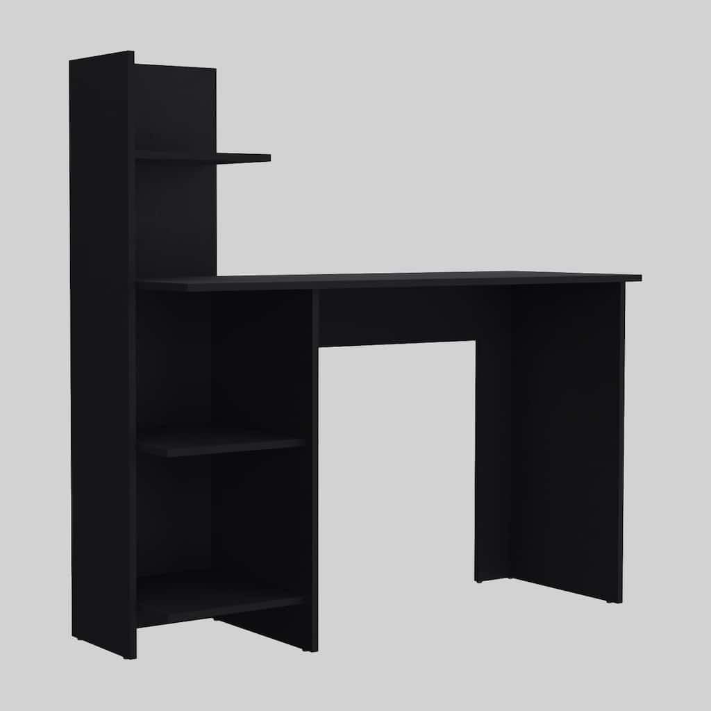 47-Inch Computer Desk with Open Shelves for Home Office Use