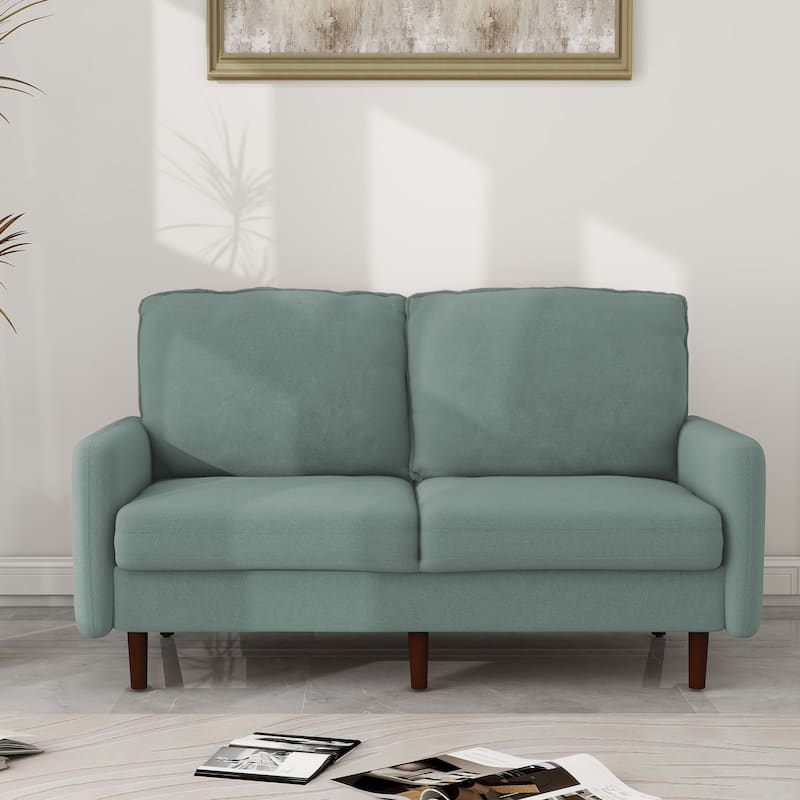56.88" Modern Couch Velvet Loveseat Sofa for Living Room Furniture