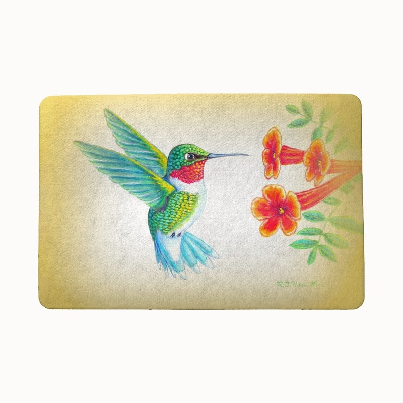 Dick's Hummingbird Door Mat 18x26