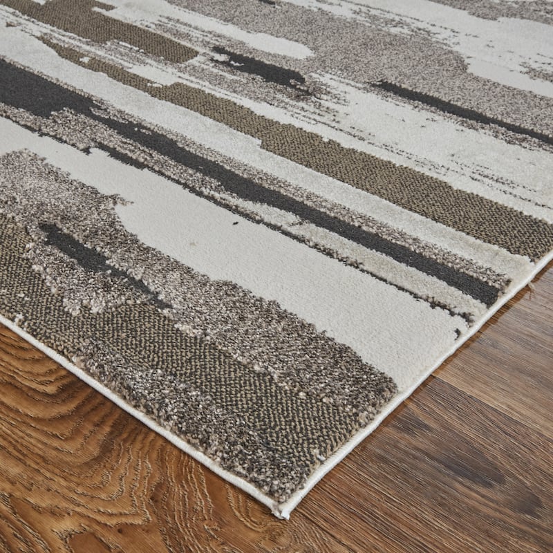 Grand Bazaar Kayden Machine Made Abstract Modern Area Rug