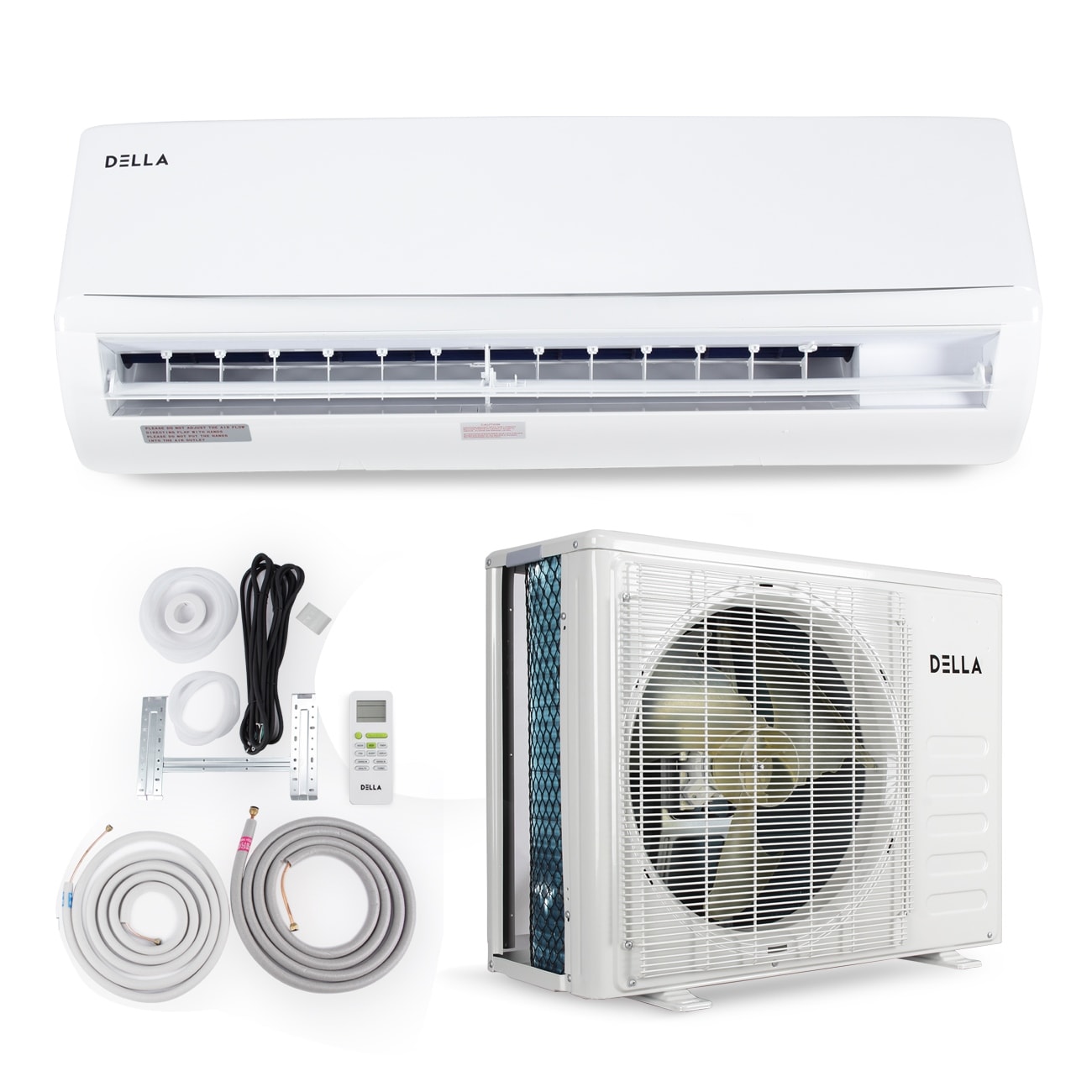 Della 9 000 Btu 230v Mini Split Ahri Inverter Air Conditioner Heat Pump W 16 Installation Kit 25 Seer Overstock 23032965