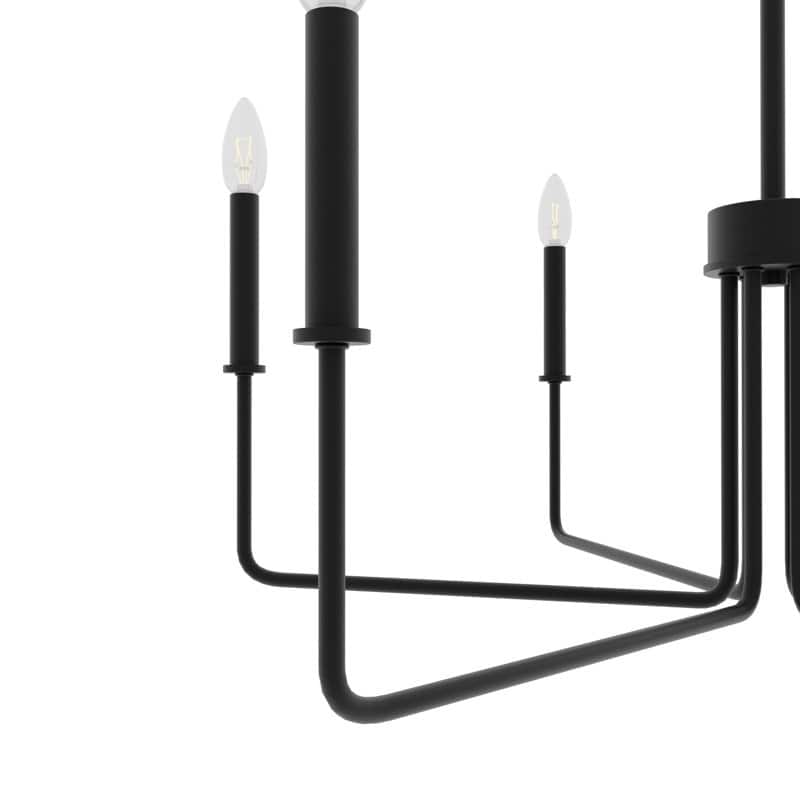 Acroma Modern Transitional 6-Light Candle Chandelier Linear Kitchen lsland