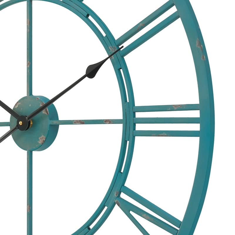 UTOPIA ALLEY Oversized Roman Round Wall Clock, Large Wall Clock, Big Clocks for Living Room Decor, 27 inch Diameter