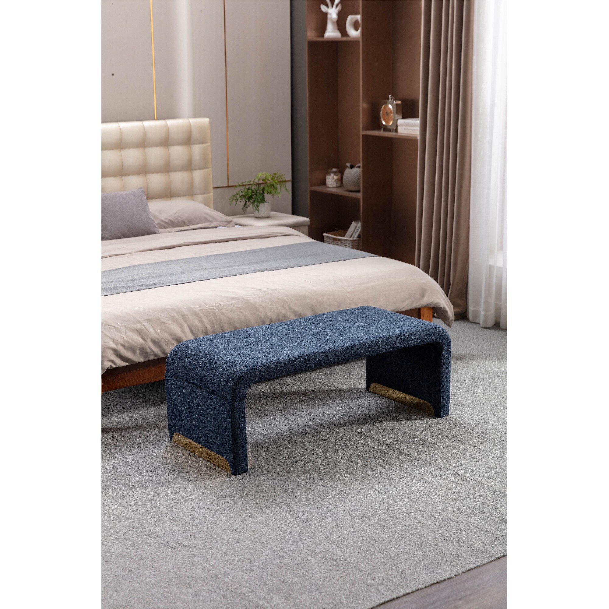 Loveseat with cheap footstool