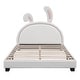 preview thumbnail 22 of 52, Merax Upholstered Leather Platform Bed with Rabbit Ornament