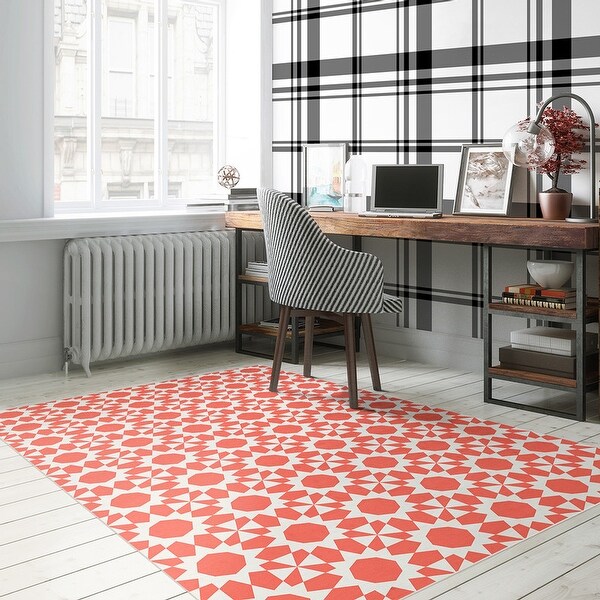 Modern Plaid Designer Matte Peel & Stick Wallpaper Panel - - 32016667