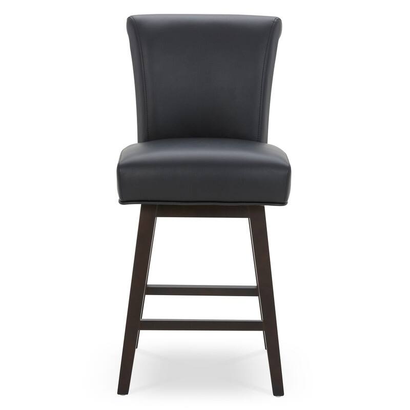 Spruce & Spring Noah Modern Upholstered Counter Height Swivel Barstool Single