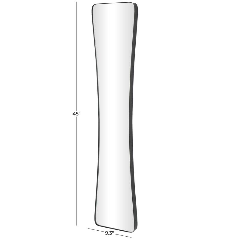 Black or Gold Metal Tall Abstract Room Wall Mirror