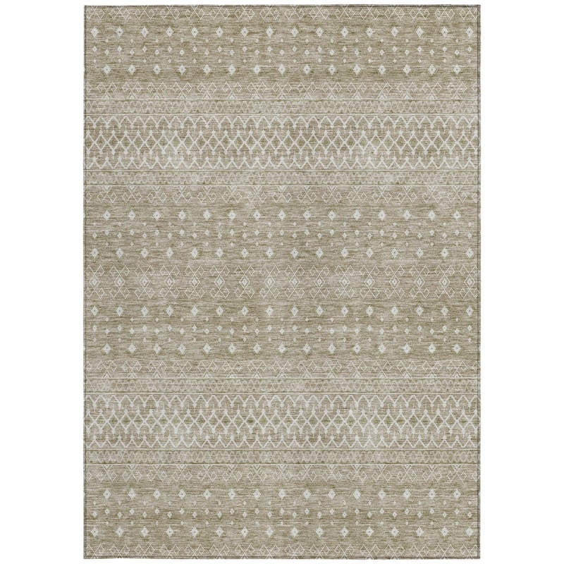 HomeRoots Tribal Transitional Rectangle Outdoor Rug