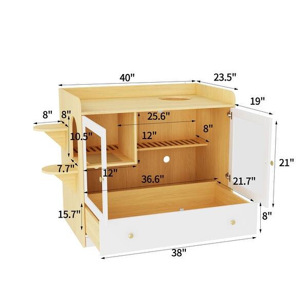 Ultimate Ventilated Cat Litter Box Display Pet House