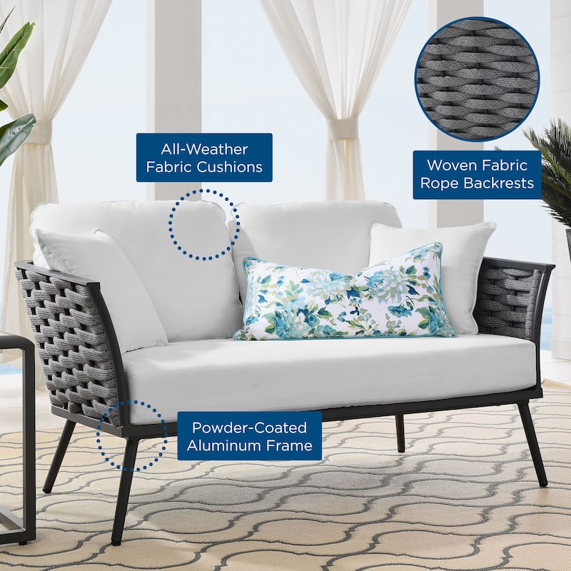 Stance Outdoor Patio Aluminum Loveseat