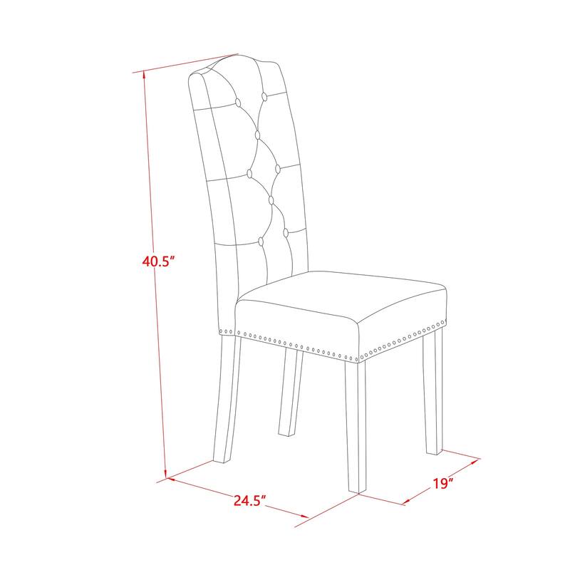 East West Furniture 3 Piece Dining Table Set Contains a Round Dining Table and 2 Linen Fabric Parson Chairs, (Finish Options)