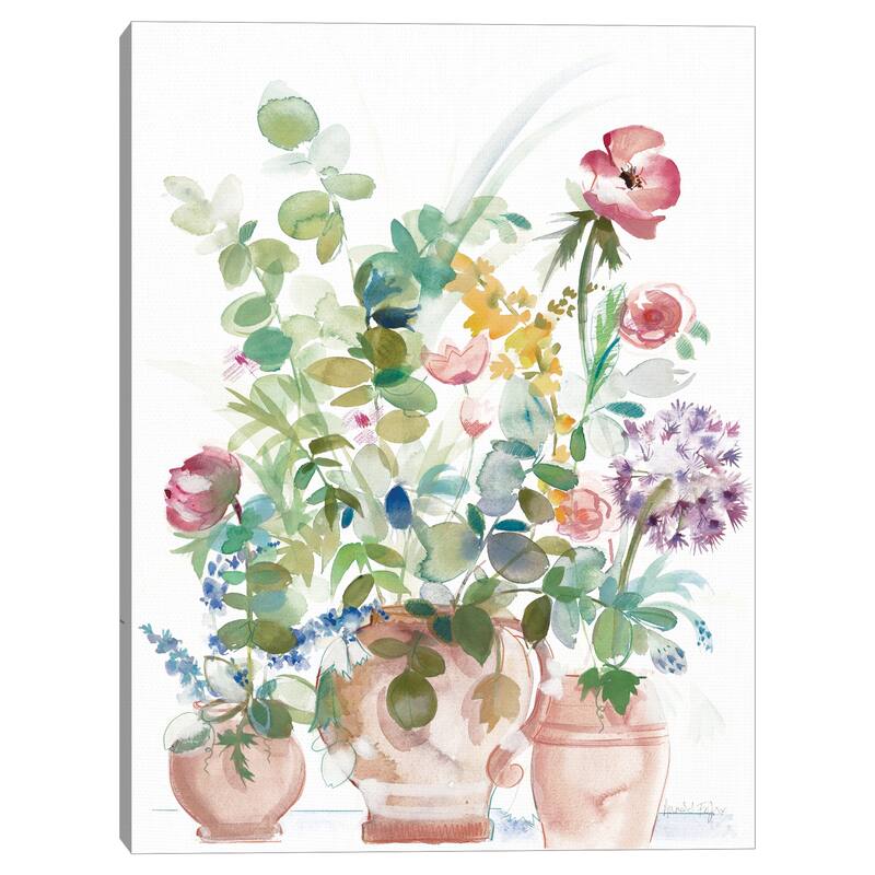Potted Cheer Sanctuary by Annabel Fairfax Canvas Art Print