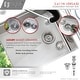 preview thumbnail 6 of 25, STYLISH 30 inch Stainless Steel 16G Workstation Undermount Kitchen Sink - Brushed Stainless Steel - 30" x 19" x 10"