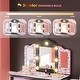 preview thumbnail 11 of 13, Kids MDF Vanity Table Set In Pink With 1 Drawer With 3-Color Dimmable LED Bulb - N/A