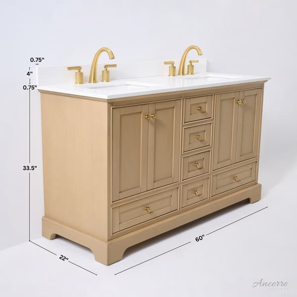 dimension image slide 1 of 25, Ancerre Designs Audrey Bathroom Vanity Set