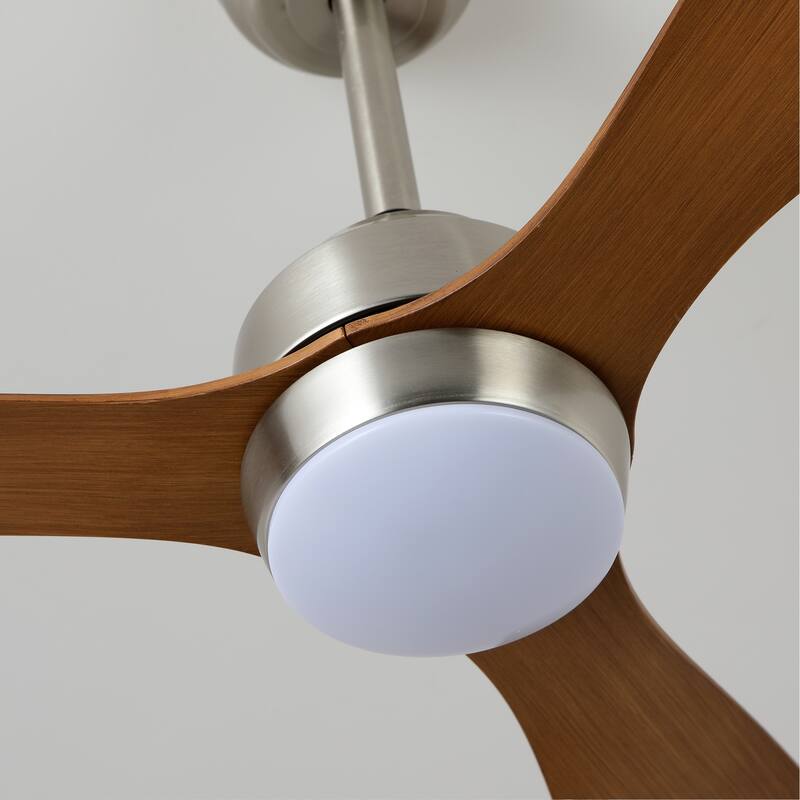 Sofucor 52" Ceiling Fan with Lights Quiet DC Motor 3 ABS Blade 6 Speed Levels,Remote Control,for Patio Living Room,Bedroom