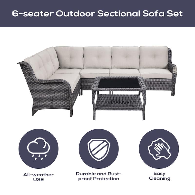 Outdoor Sectional Sofa Furniture Set