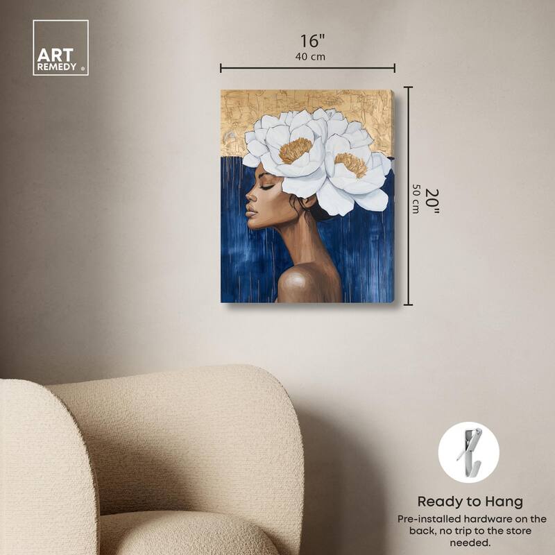 Floral Goddess II Canvas by Art Remedy, Gallery Wrapped
