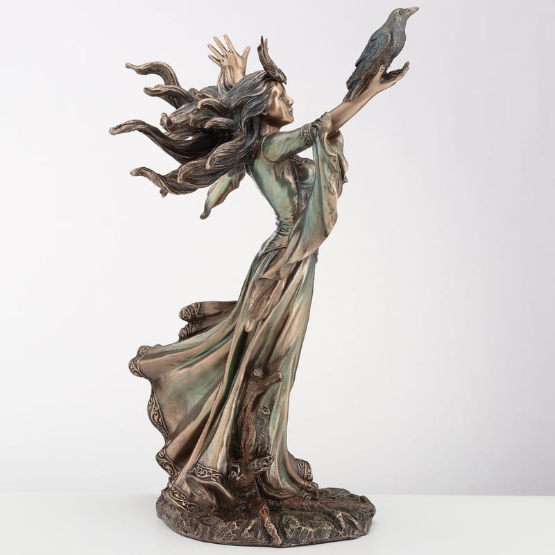 9.84 inches Height Cold Cast Bronze Morgan Le Fay Bronze Finish Figurine