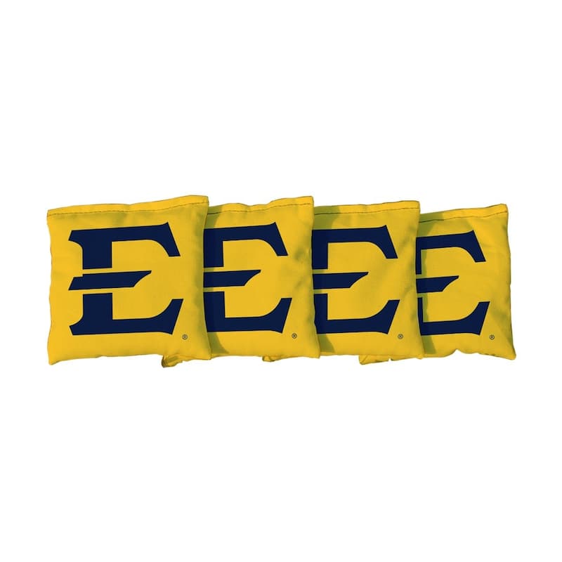 ETSU Yellow Cornhole Bags - All-Weather Resin Filled