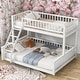preview thumbnail 2 of 22, Detachable Design Twin XL over Queen Bunk Bed with Ladder and Guardrails for Home
