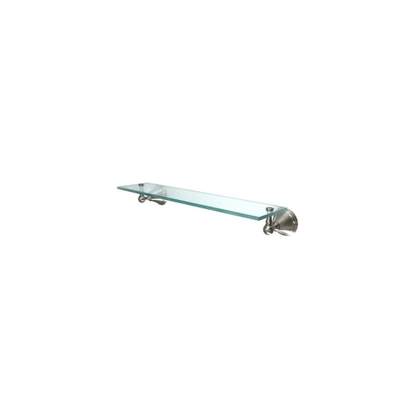 Elements Of Design EBA2979SN Wall Mounted Glass Shelf from the Classique Collection - Satin Nickel