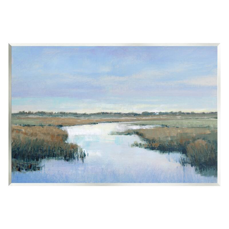 Stupell Rural River Countryside Marsh Landscape Wall Plaque, Design By Tim OToole - 15 x 10