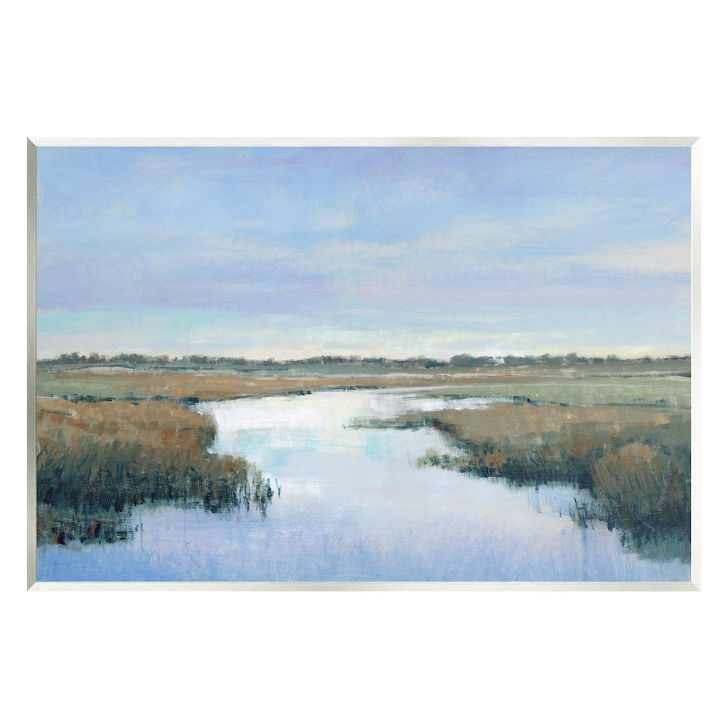 Stupell Rural River Countryside Marsh Landscape Wall Plaque, Design By Tim OToole
