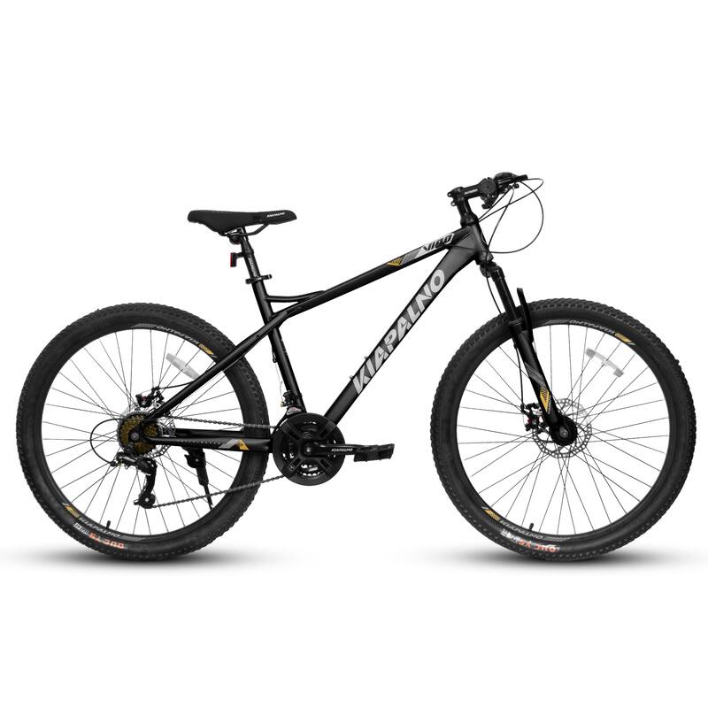 Mountain Bike - High Carbon Steel Frame, Mechanical Disc Brakes, 21-Speed, Unisex Adult/Teen - 26