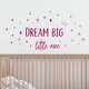 preview thumbnail 4 of 5, Walplus Dream Big Little One Pink Quote Kid Wall Sticker Nursery Decor
