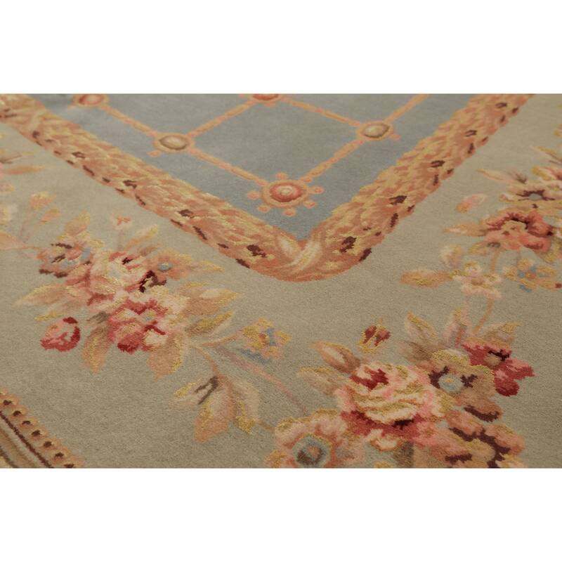 5'10''x8'9'' Hand Knotted Wool French Aubusson Savonerrie 300 KPSI Rug - 5' 10'' x 8' 9''