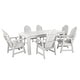 preview thumbnail 18 of 31, HIGHWOOD Hamilton Adirondack 7-Piece Outdoor Dining Height Set White