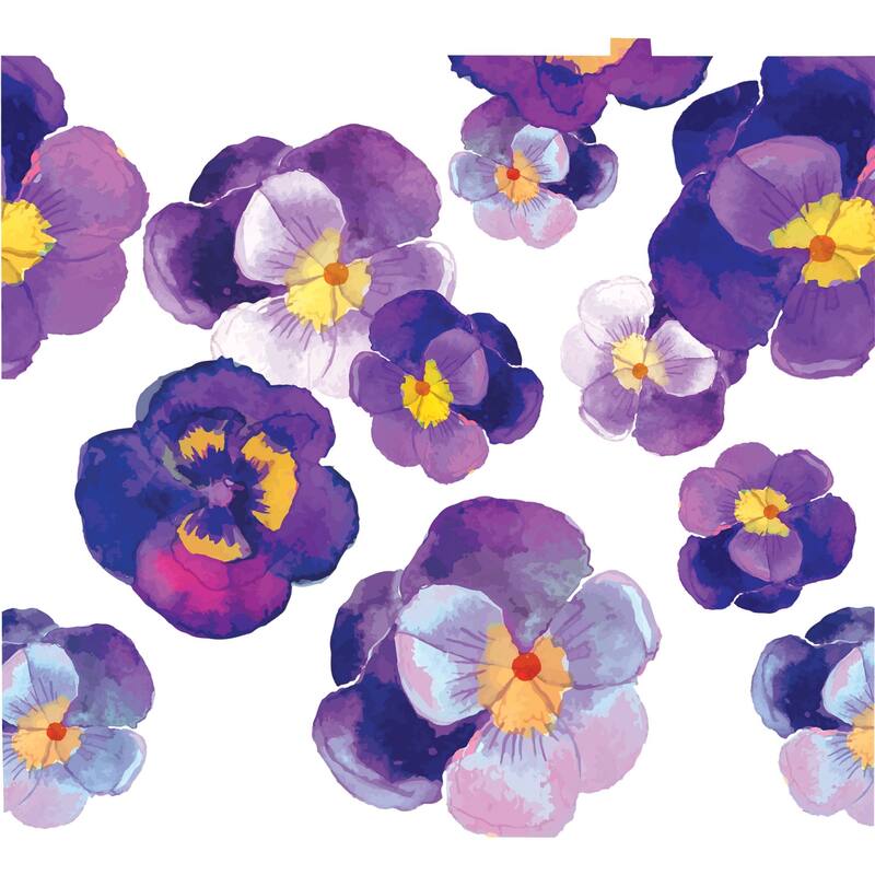 Tervis Watercolor Pansy Made in USA Double Walled Insulated Travel Tumbler, Classic - 24oz Venture Lite Water Bottles