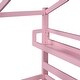 preview thumbnail 21 of 76, Wood House Bed Frame, Wooden Platform Daybed with Storage Shelf, for Teens Boys Girls Bedroom Dorm