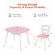 preview thumbnail 21 of 45, Costway Kids Wooden Round Table & 2 Chair Set w/ Center Mesh Storage - See Details